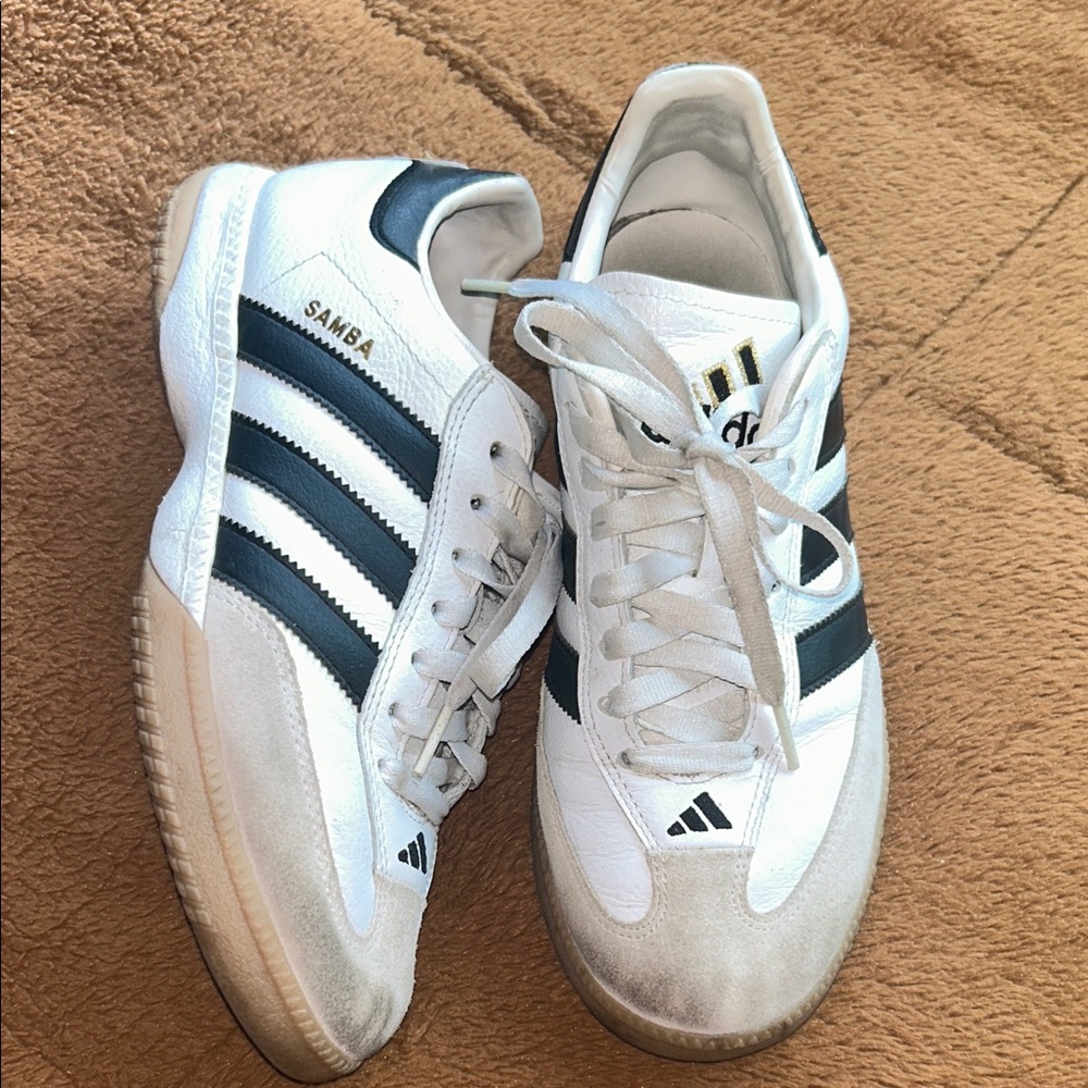 Adidas Samba White and Black Sneakers